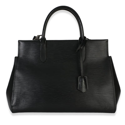 Louis Vuitton Black Epi Marly MM Handbag fv