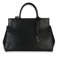 Louis Vuitton Black Epi Marly MM Handbag fv