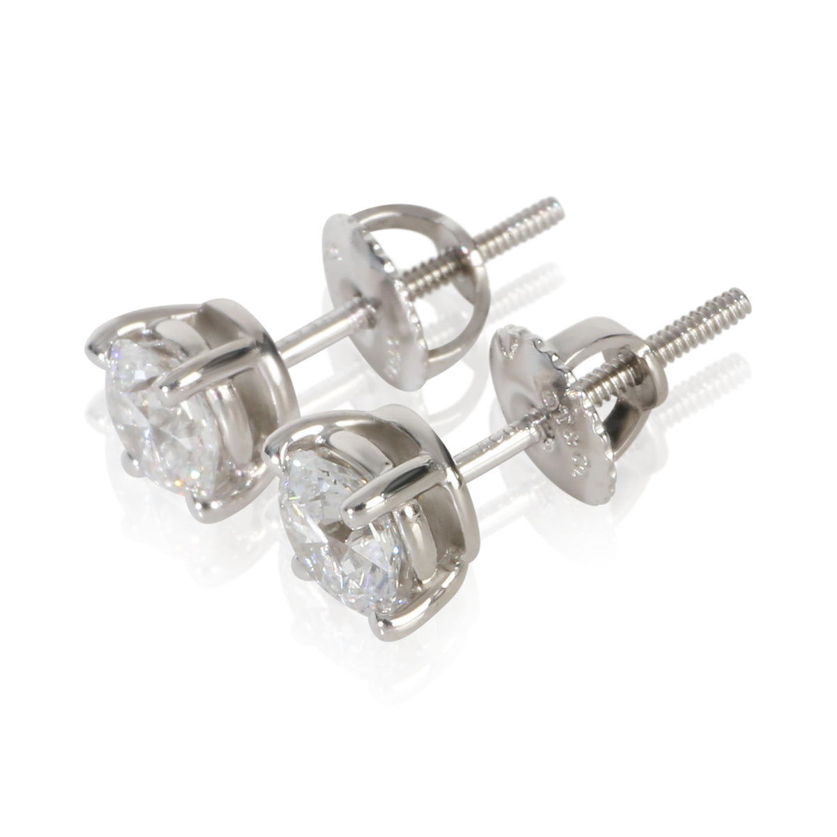 Tiffany & Co. Platinum Diamond Earrings pv