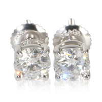 Tiffany & Co. Platinum Diamond Earrings fv