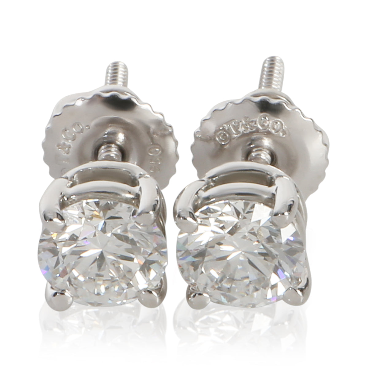 Tiffany & Co. Platinum Diamond Earrings sv