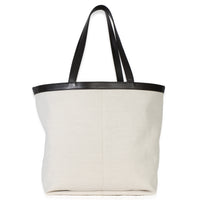 Bottega Veneta Beige Brown Canvas Mix Nappa Intrecciato Medium Flip Flap Tote Handbag id