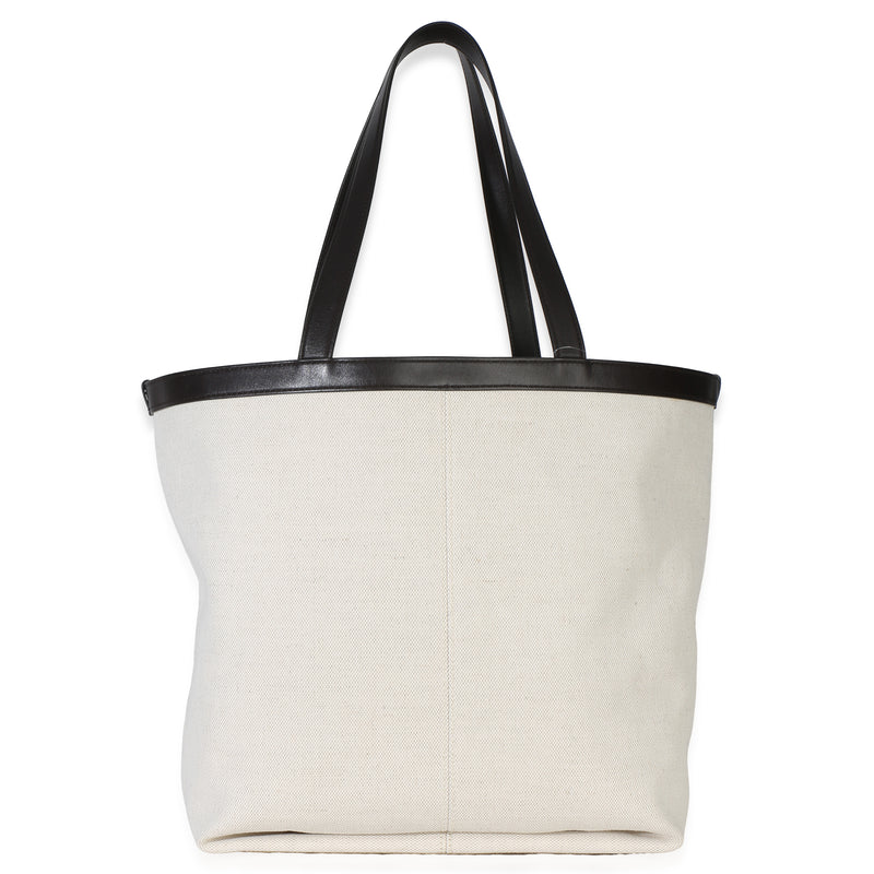 Bottega Veneta Beige Brown Canvas Mix Nappa Intrecciato Medium Flip Flap Tote Handbag id