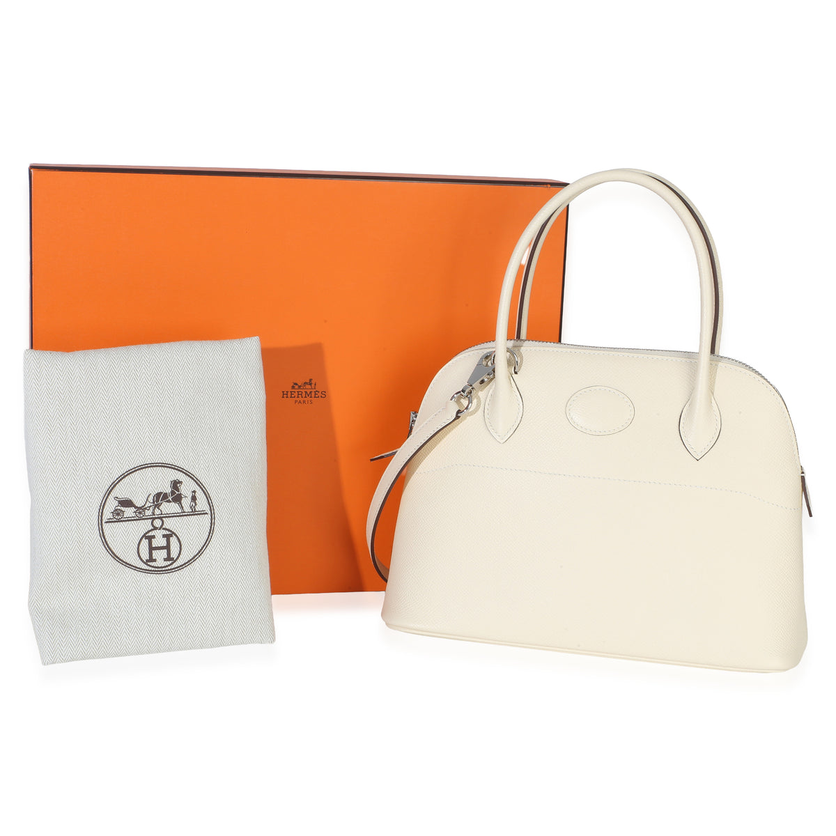 Hermès Nata Epsom 1923 Bolide 27 PHW Handbag 8
