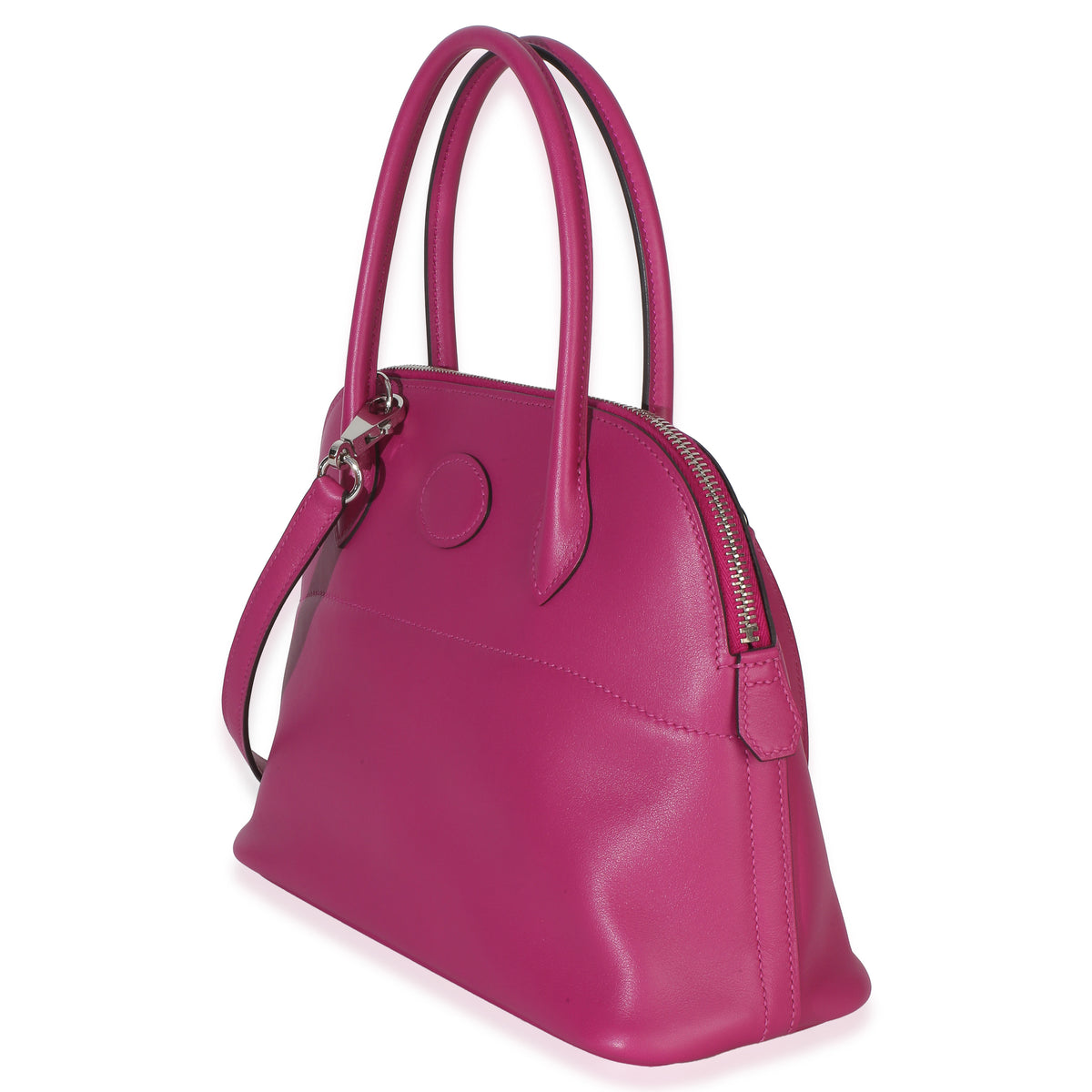 Hermès Rose Pourpre Swift 1923 Bolide 27 PHW Handbag 2