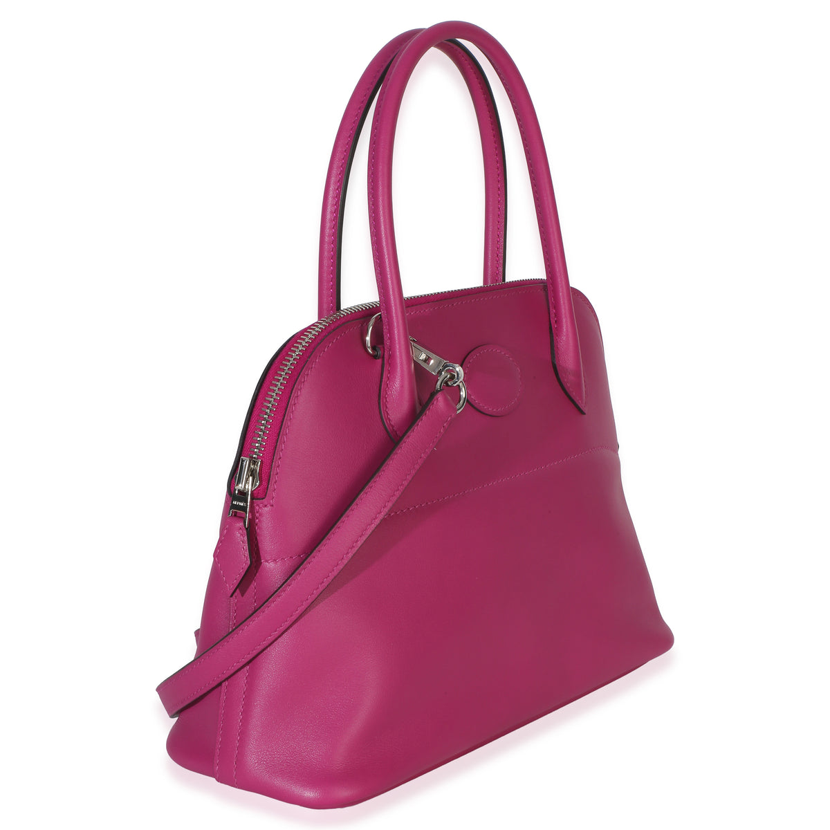 Hermès Rose Pourpre Swift 1923 Bolide 27 PHW Handbag 3