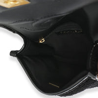 Chanel Black Tweed Patent School Memory Mini Top Handle Flap Bag Handbag 9