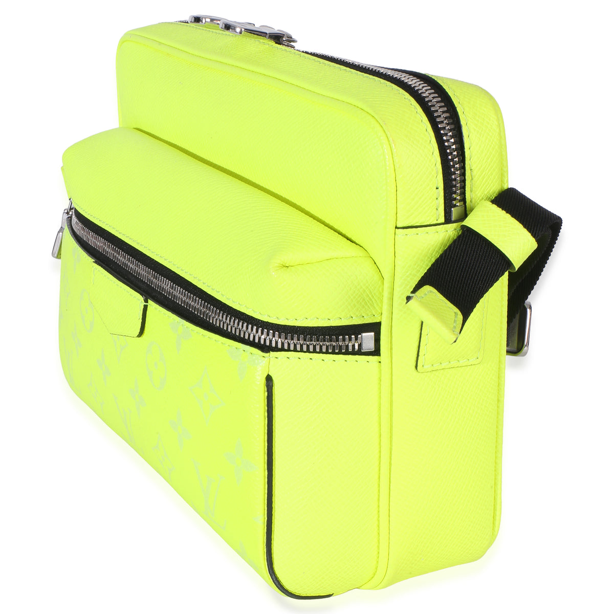 Louis Vuitton Neon Yellow Monogram Taigarama Canvas Outdoor Messenger Handbag 2