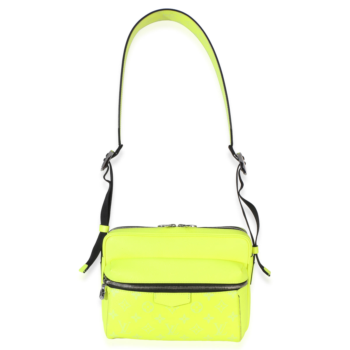 Louis Vuitton Neon Yellow Monogram Taigarama Canvas Outdoor Messenger Handbag 8