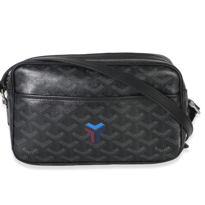 Goyard Jet Black ine Canvas Sac Cap Vert PM Handbag id