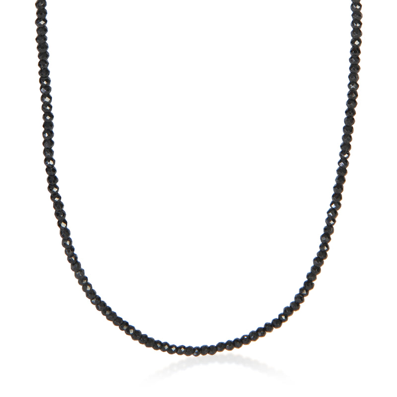 Tiffany & Co. Sterling Silver Spinel Ziegfeld Faceted Bead Necklace fv