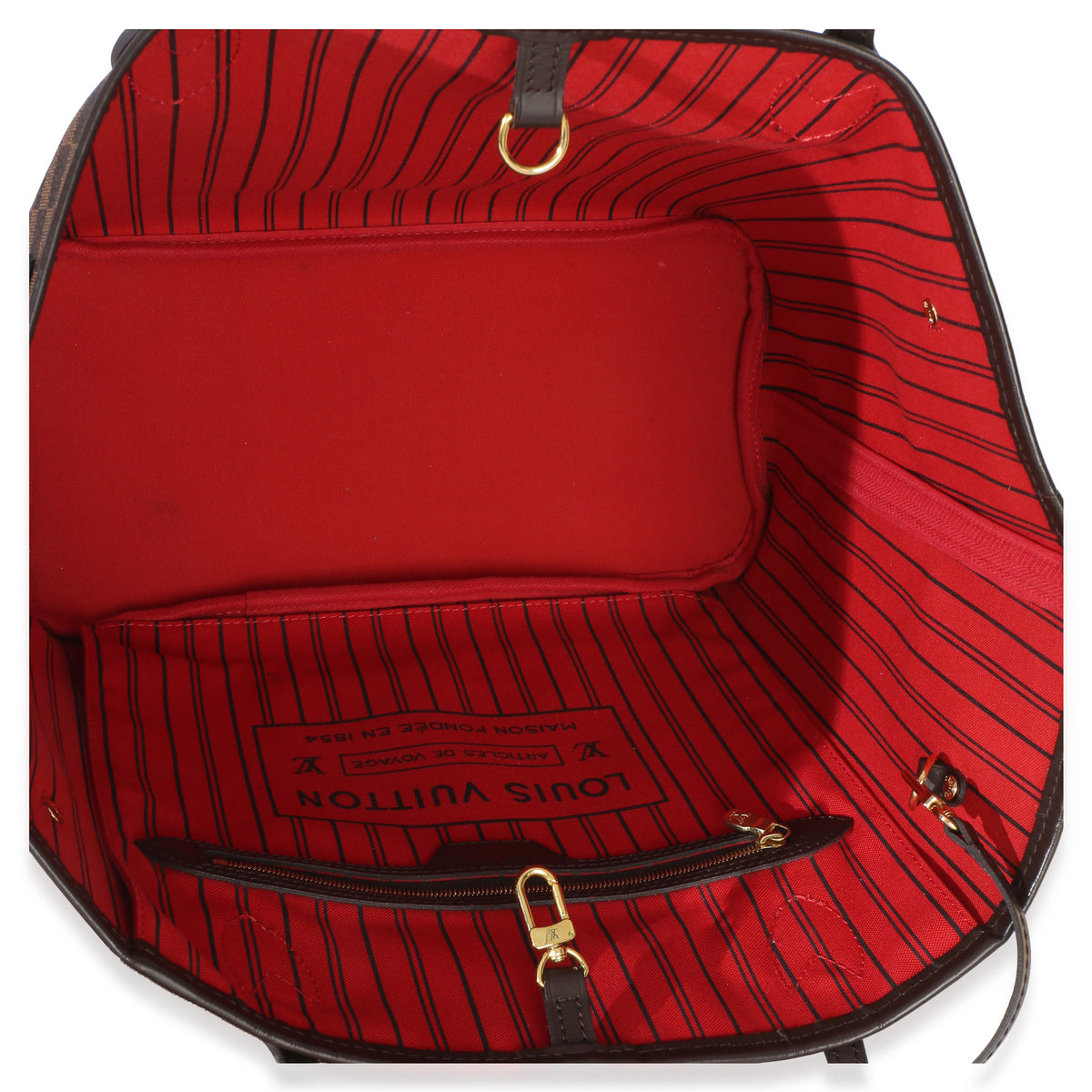 Louis Vuitton Damier Ebene Canvas Neverfull MM Handbag 9
