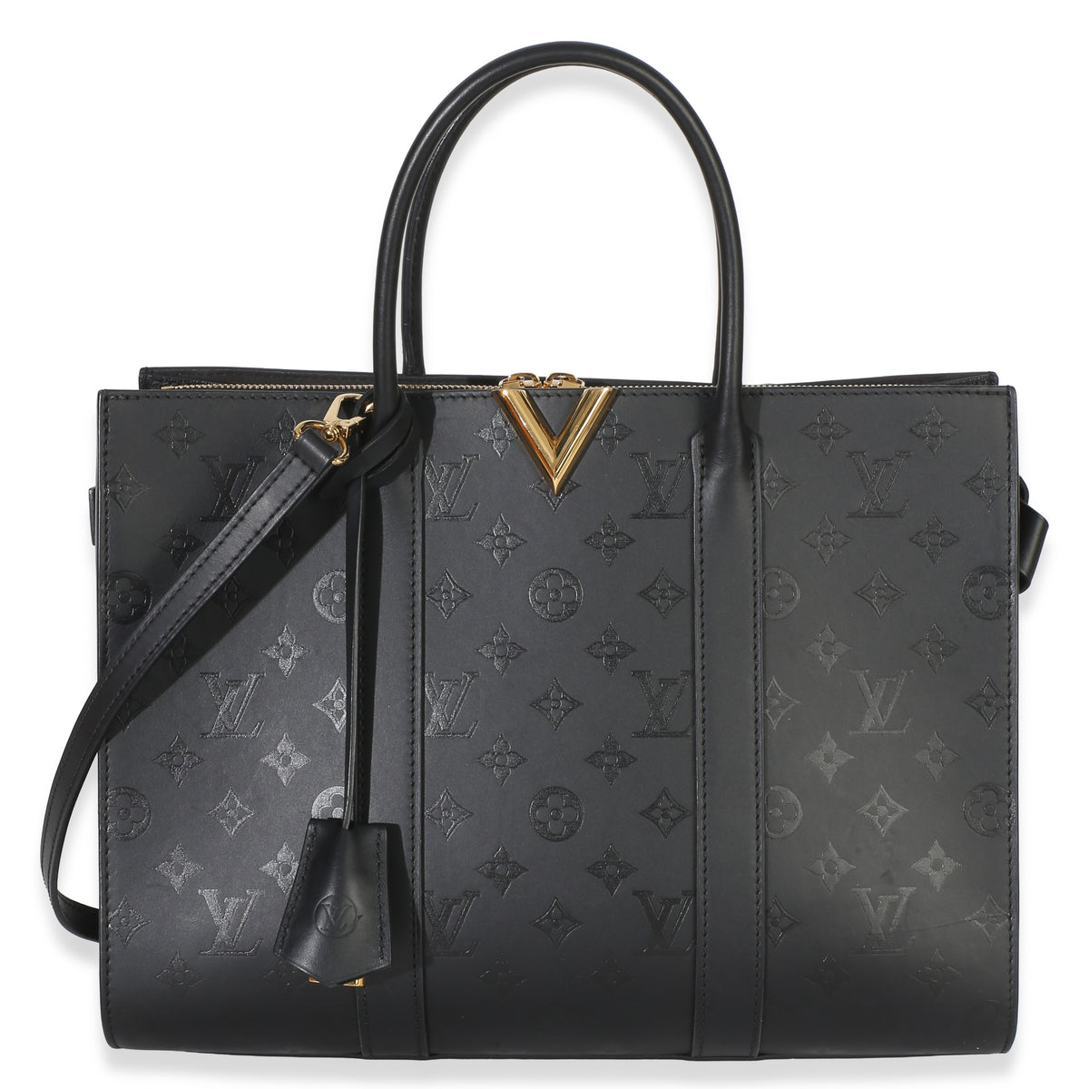 Louis Vuitton Black Monogram Cuir Plume Very Tote GM Handbag id