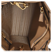 Prada Dark Beige Soft Calfskin Triangolo Symbole Mini Tote Handbag 8