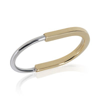 Tiffany & Co. White Gold & Yellow Gold  Lock Bangle Bracelet av