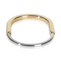 Tiffany & Co. White Gold & Yellow Gold  Lock Bangle Bracelet pv