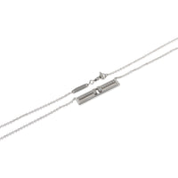 Tiffany & Co. White Gold Diamond Tiffany T Horizontal Bar Pendant sv