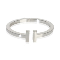 Tiffany & Co. Sterling Silver  Tiffany T Square Hinged Bracelet fv