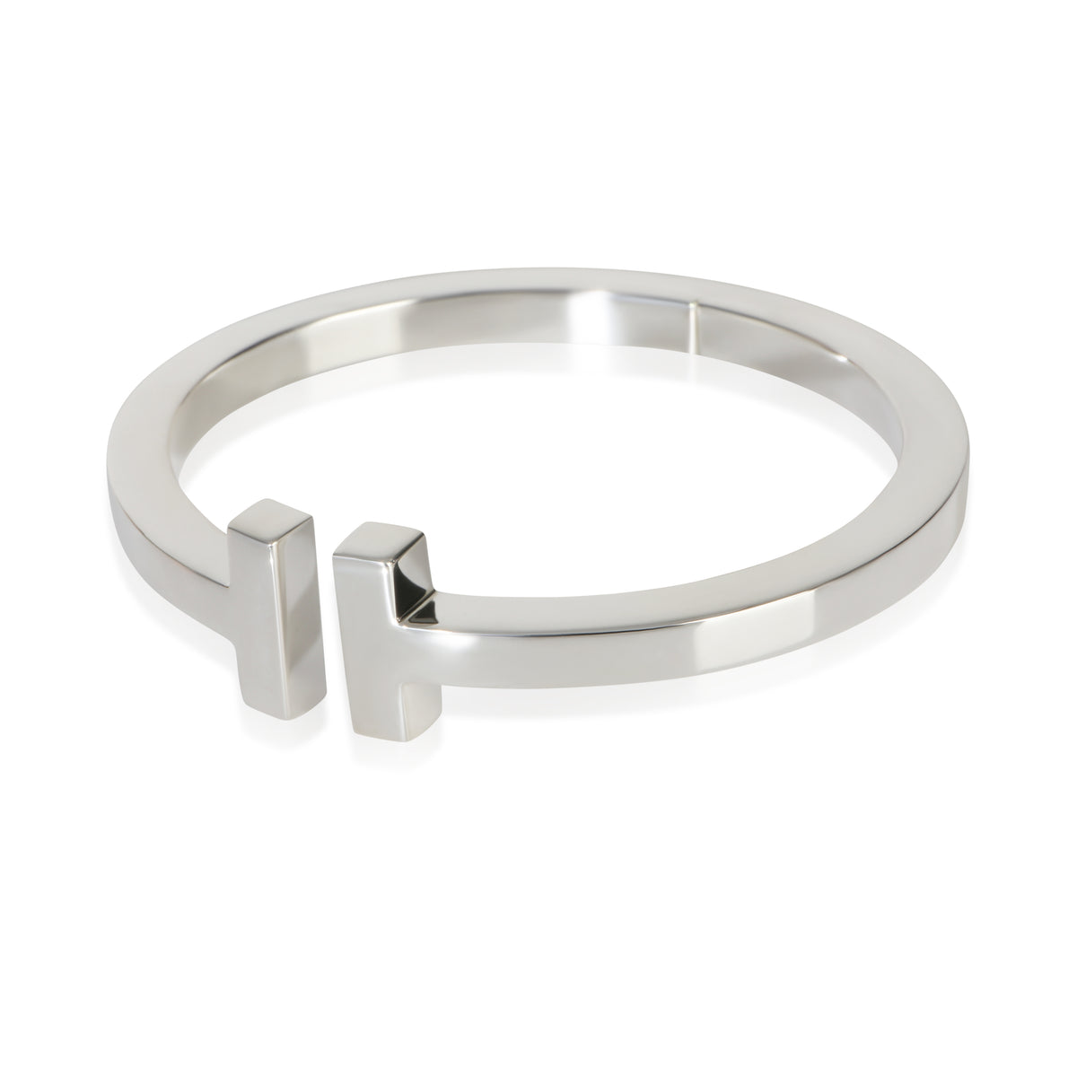 Tiffany & Co. Sterling Silver  Tiffany T Square Hinged Bracelet sv