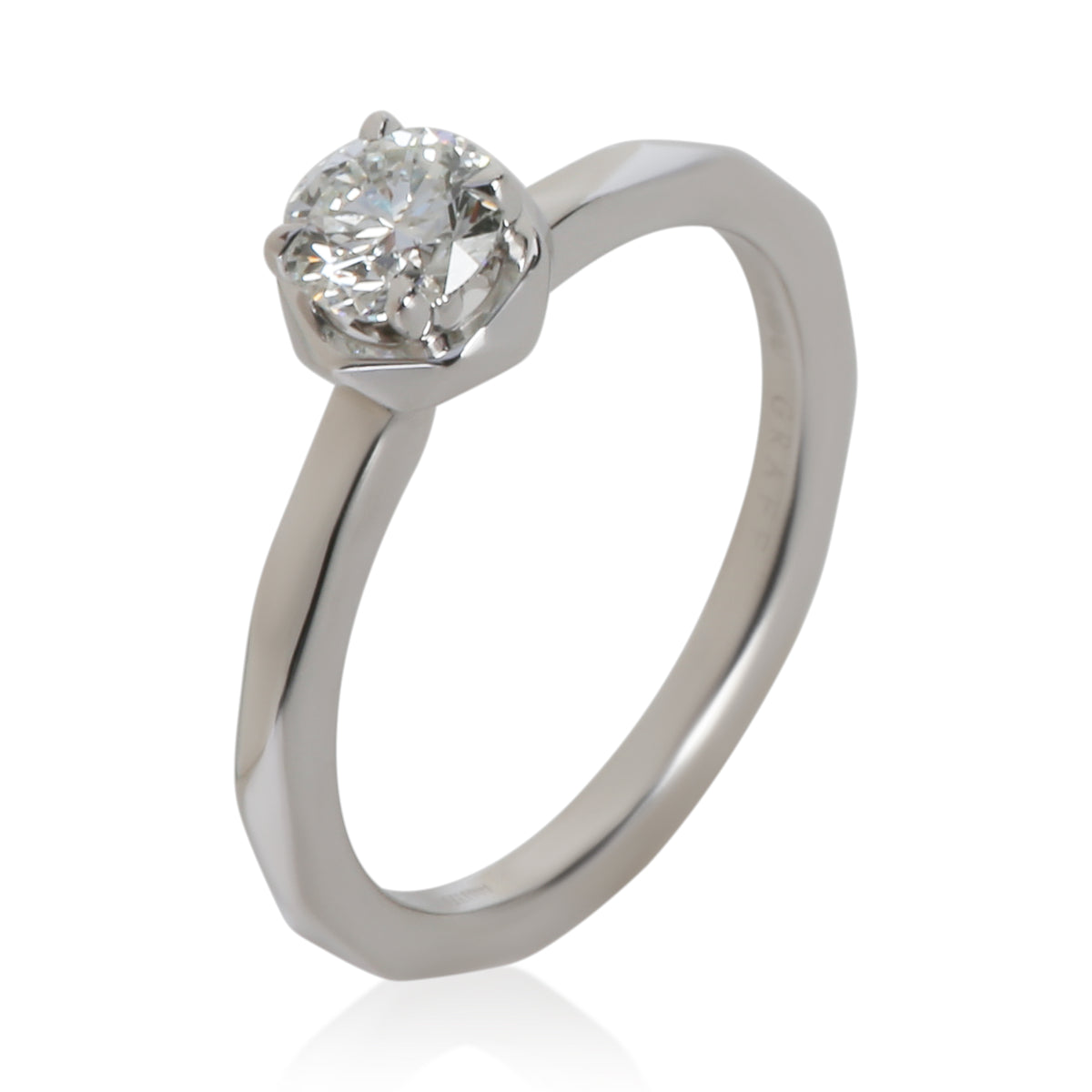 Graff 0.5 ct Round Brilliant Diamond Laurence  Signature Engagement Ring bv