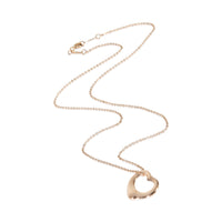 Tiffany & Co. Rose Gold  Elsa Peretti Open Heart Pendant pv