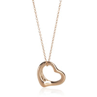 Tiffany & Co. Rose Gold  Elsa Peretti Open Heart Pendant fv
