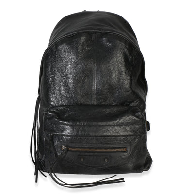 Balenciaga Black Arena Lambskin Le City Backpack Handbag id