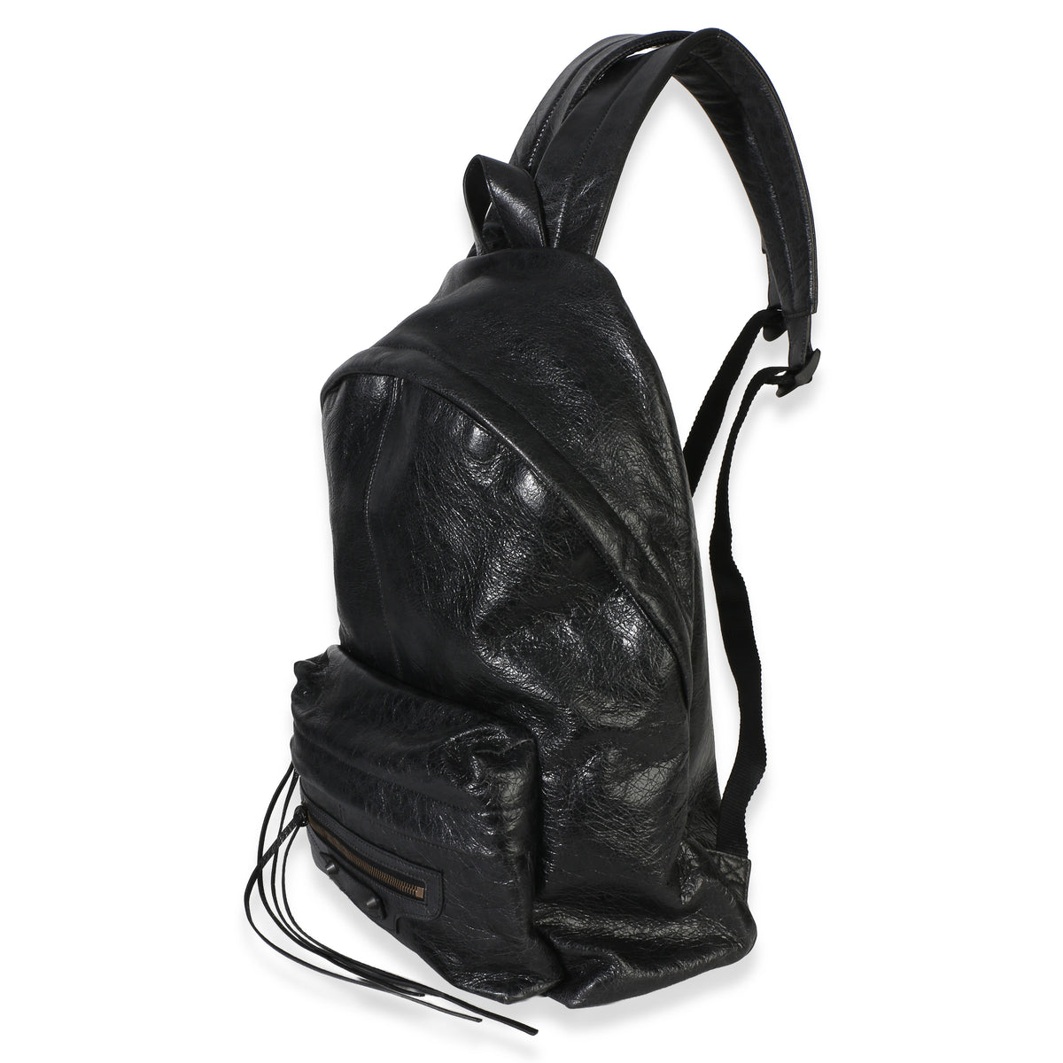 Black Arena Lambskin Le City Backpack