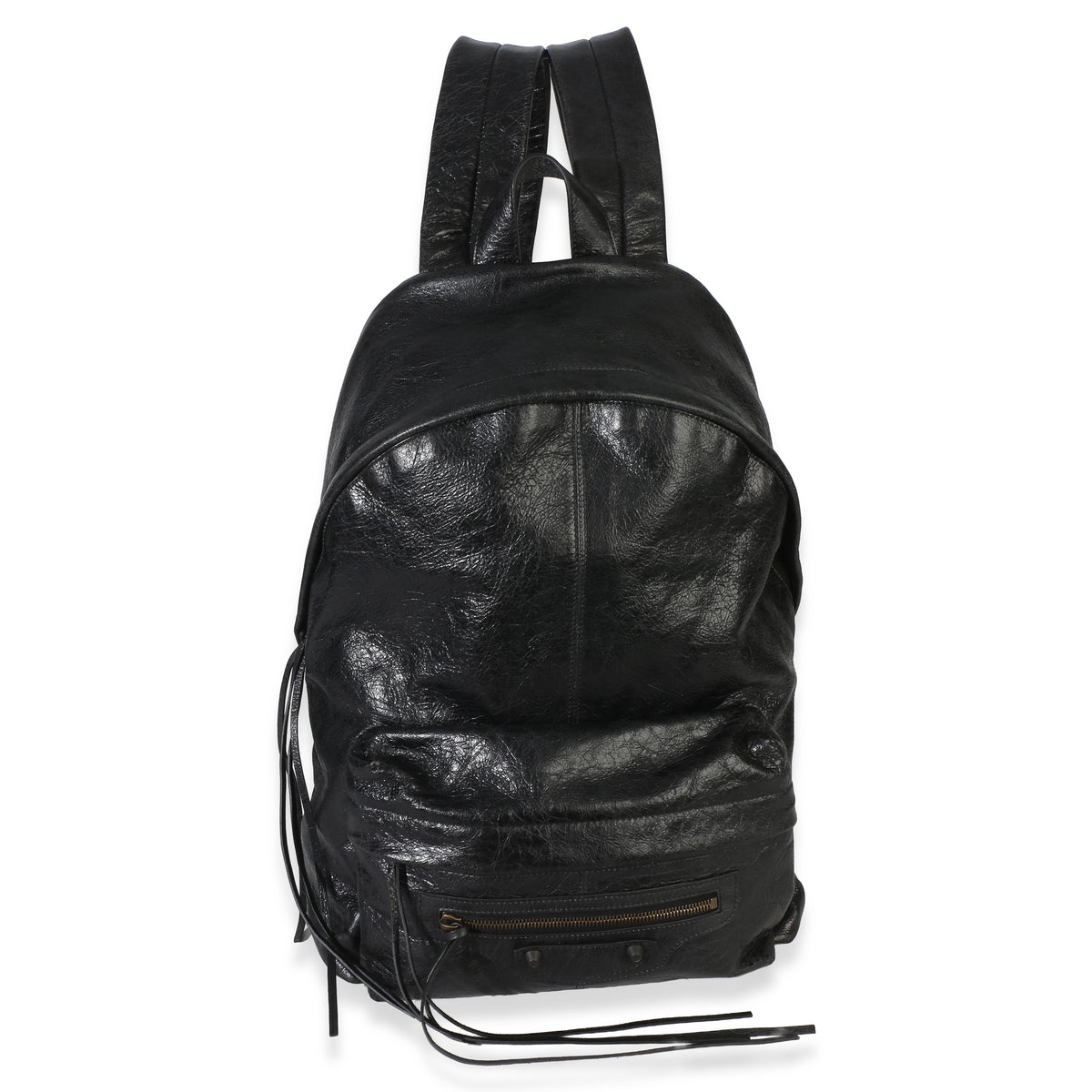 Balenciaga Black Arena Lambskin Le City Backpack Handbag 4
