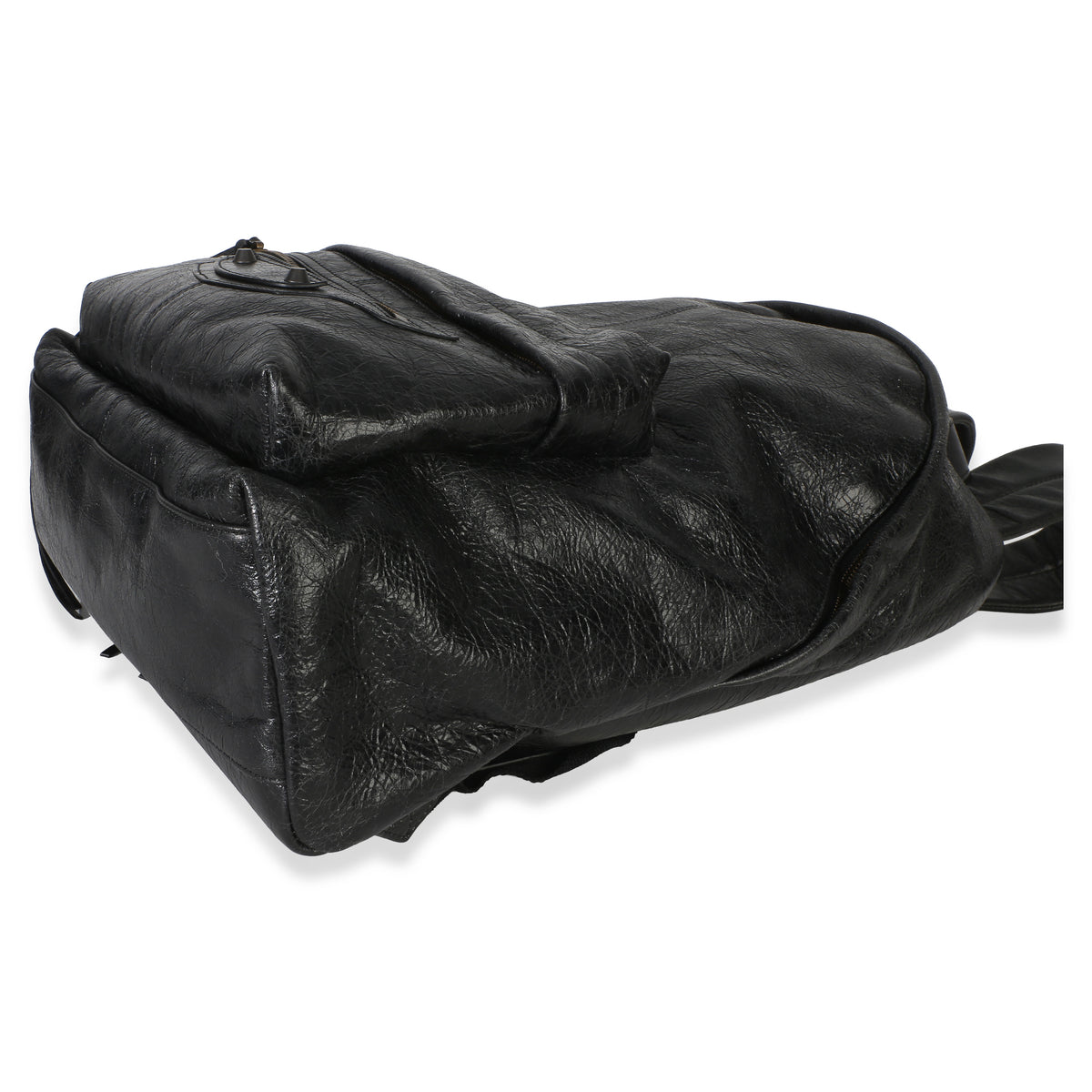 Balenciaga Black Arena Lambskin Le City Backpack Handbag 7