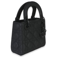 Christian Dior Black Ultra Matte Supple Cannage Calfskin Mini Lady Dior Handbag 3