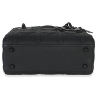 Christian Dior Black Ultra Matte Supple Cannage Calfskin Mini Lady Dior Handbag 5