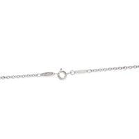 Tiffany & Co. Sterling Silver Pearl Elsa Peretti Open Heart Pendant clasp