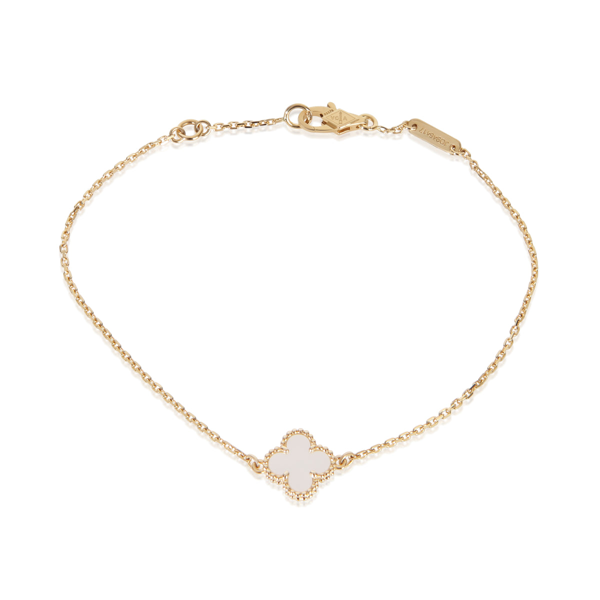 Van Cleef & Arpels Yellow Gold Mother Of Pearl Sweet Alhambra Bracelet fv