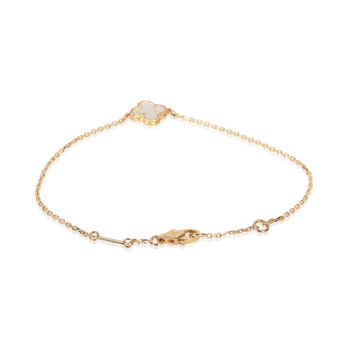Van Cleef & Arpels Yellow Gold Mother Of Pearl Sweet Alhambra Bracelet pv