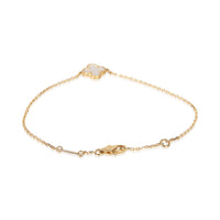 Van Cleef & Arpels Yellow Gold Mother Of Pearl Sweet Alhambra Bracelet pv