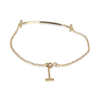 Tiffany & Co. Yellow Gold Diamond Tiffany T Smile Bracelet bv
