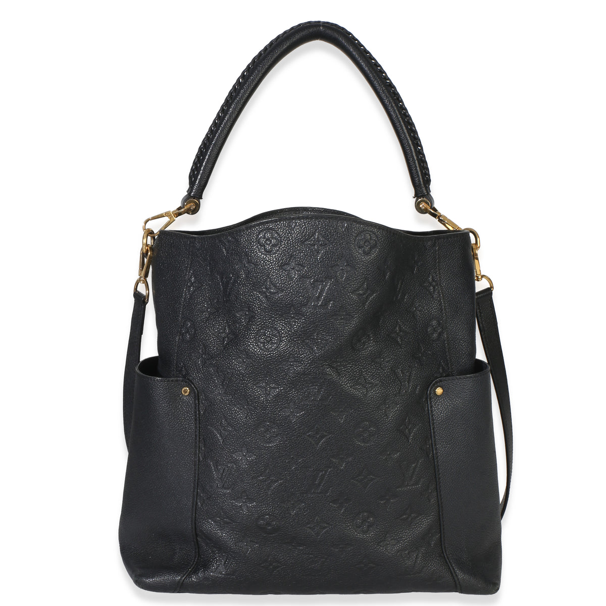 Louis Vuitton Black Monogram Empreinte Mélie Hobo Handbag id