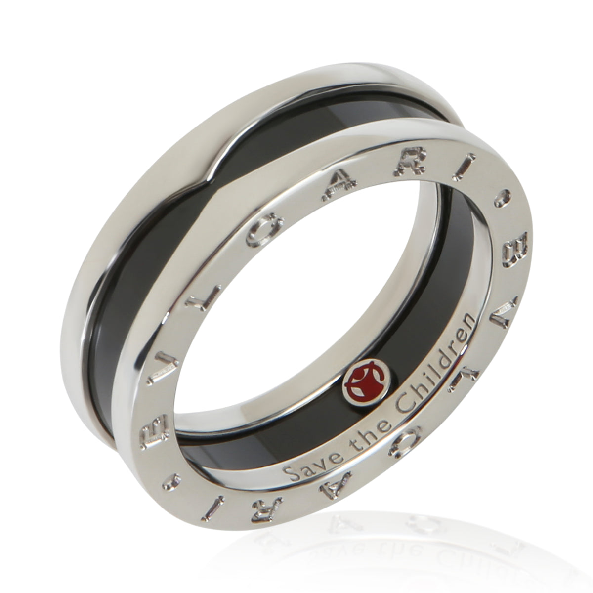 BVLGARI Sterling Silver  Save The Children B.zero1 Ring bv