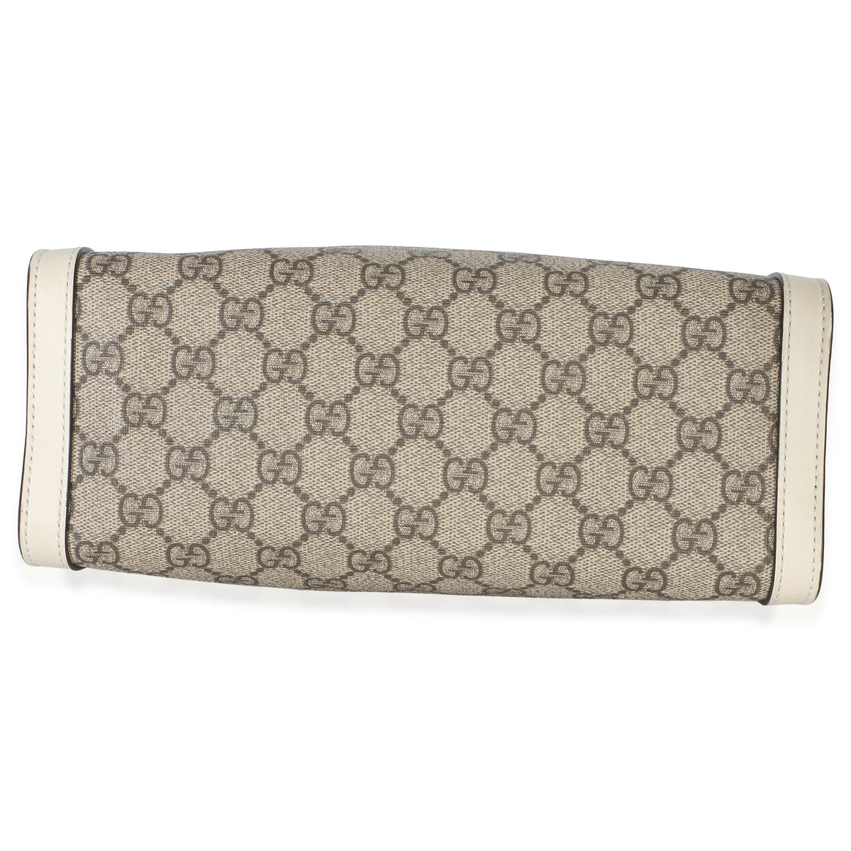 Gucci White GG Supreme Canvas Small Padlock Tote Handbag 5