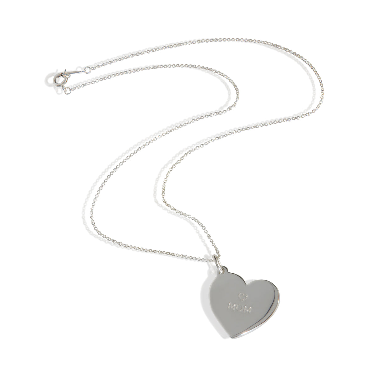 Tiffany & Co. Sterling Silver  Mom Heart Pendant 3