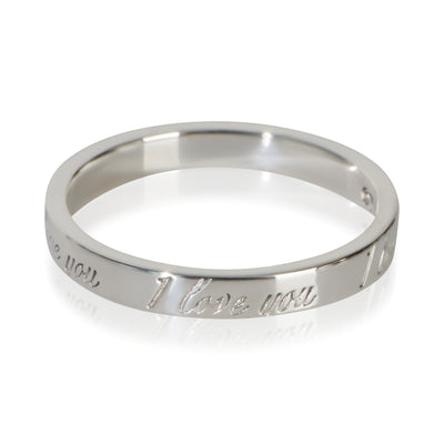 Tiffany & Co. Sterling Silver  Notes I Love You Ring fv