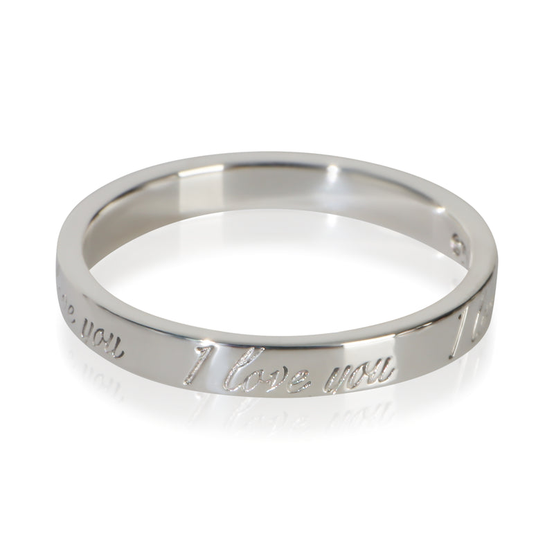 Tiffany & Co. Sterling Silver  Notes I Love You Ring fv