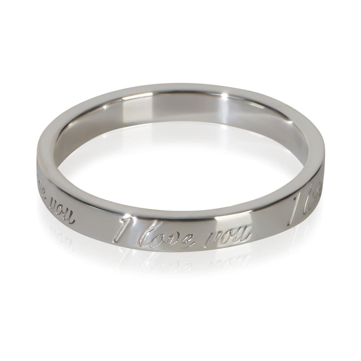 Tiffany & Co. Sterling Silver  Notes I Love You Ring 2