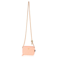 Chanel Coral Quilted Lambskin Pearl Crush Camera Vanity Case Handbag 8