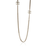 Chanel Gold Plated  2015 CC Station Necklace fv