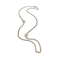 Chanel Gold Plated  2015 CC Station Necklace pv