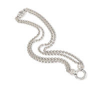 David Yurman Sterling Silver Diamond Wheat Necklace