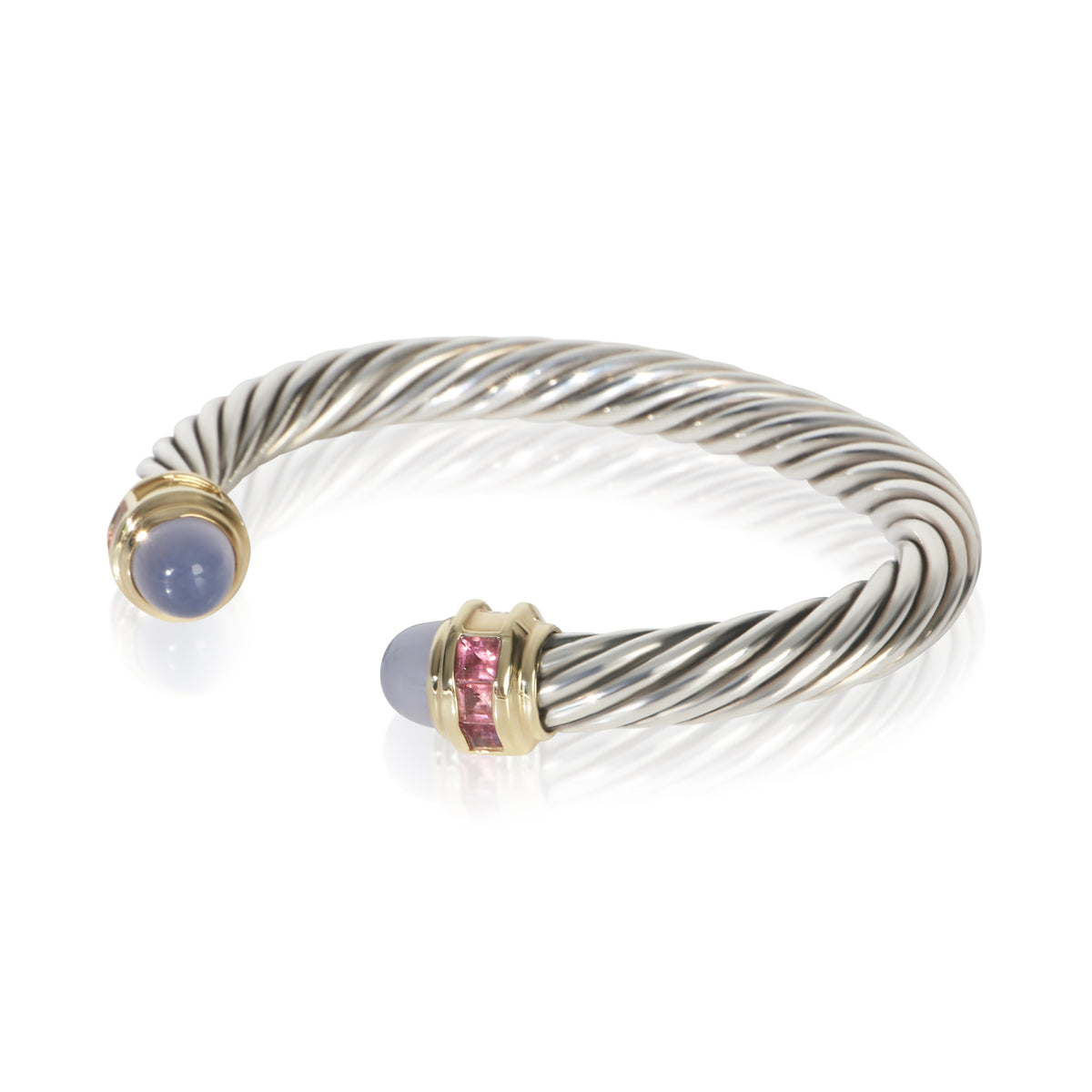 David Yurman Yellow Gold & Sterling Silver Chalcedony and Tourmaline Renaissance sv