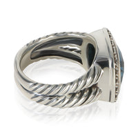 David Yurman Sterling Silver Topaz and Diamond Albion Ring pv